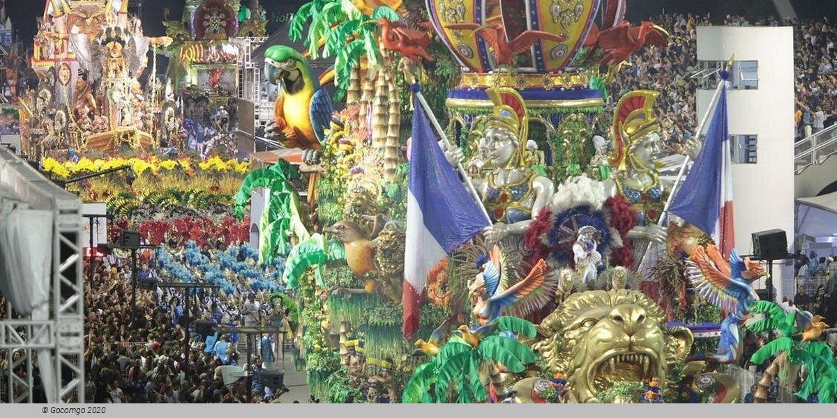 São Paulo Carnival Tickets in High Level Box with included Shuttle, Guide, Food and Drink in a Small Group